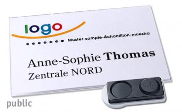 Namensschild public 60